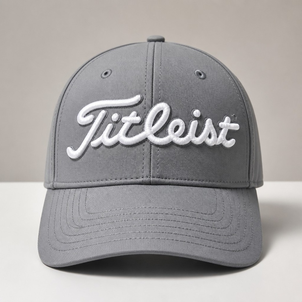 Titleist Hat Cap Strap Back Mens One Size Gray Pro V1 Golf Tour Performance Logo